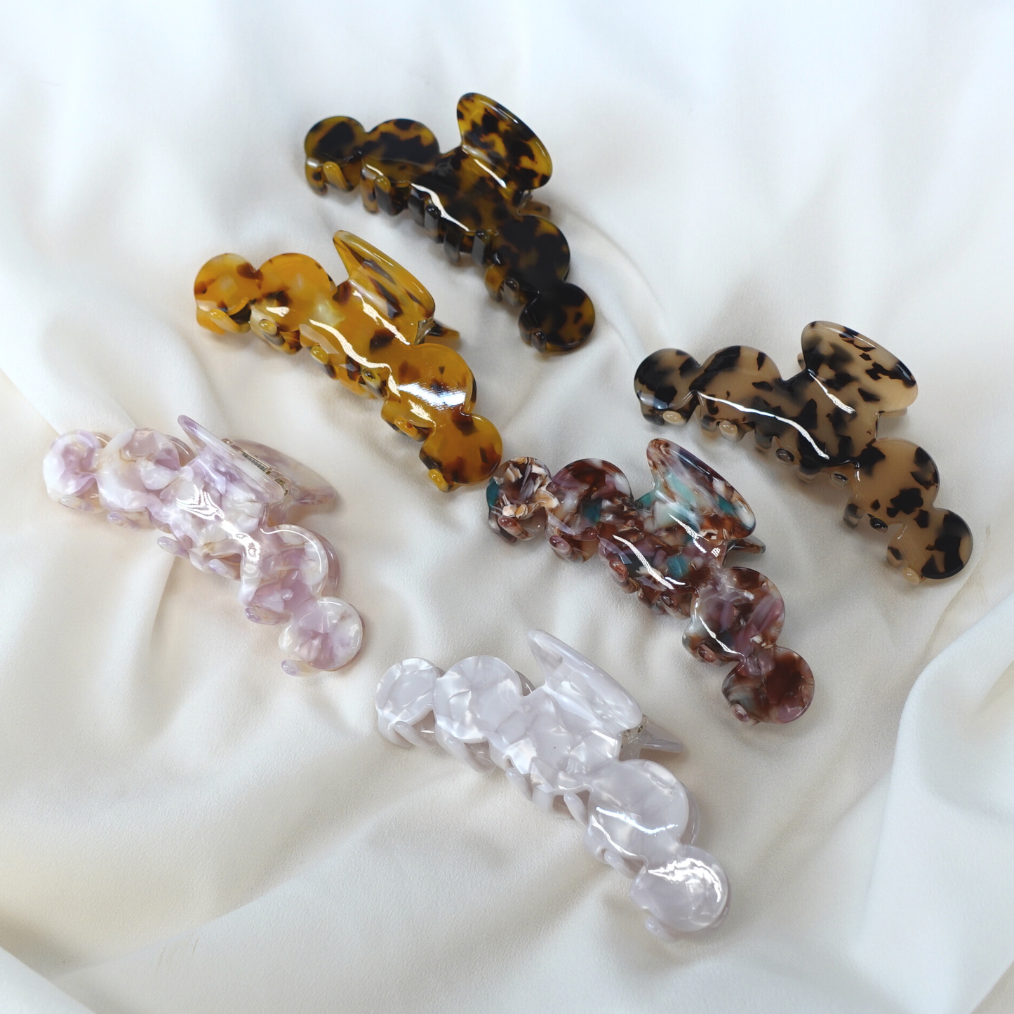 Love Attack - Nefeli Cellulose Acetate Hair Claw Clips: Dark Tortoiseshell