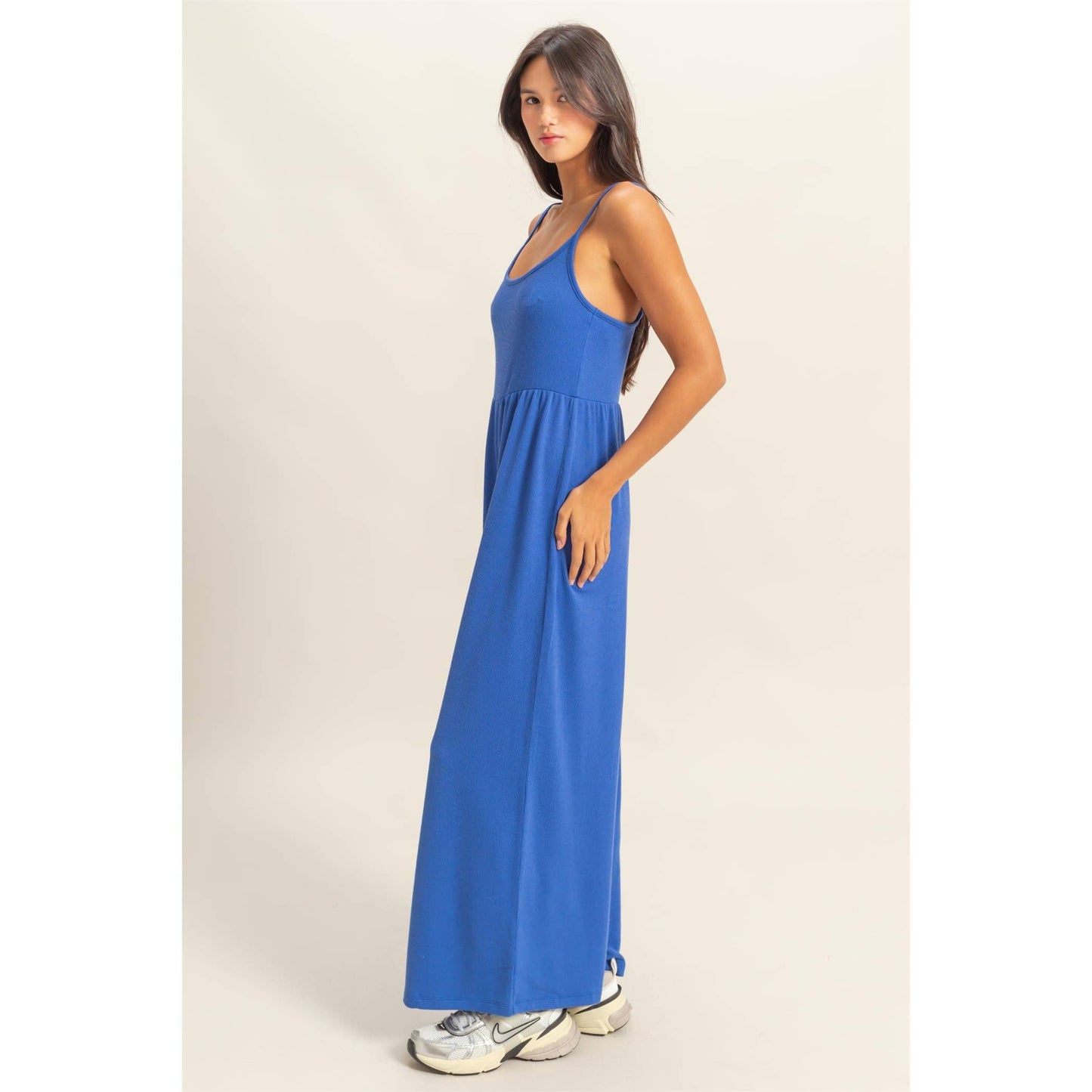 HYFVE - DZ25A984-Scoop Neck Sleeveless Wide Leg Jumpsuit