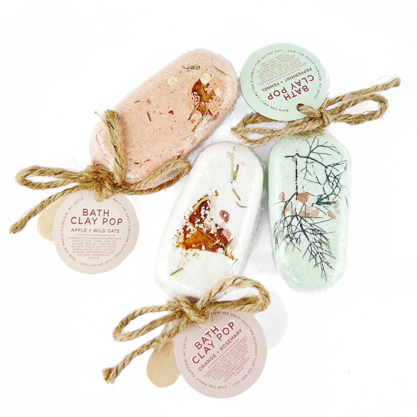 Sow the Magic - Botanical Bath Clay Pops With Dried Fruit and Epsom Salt
