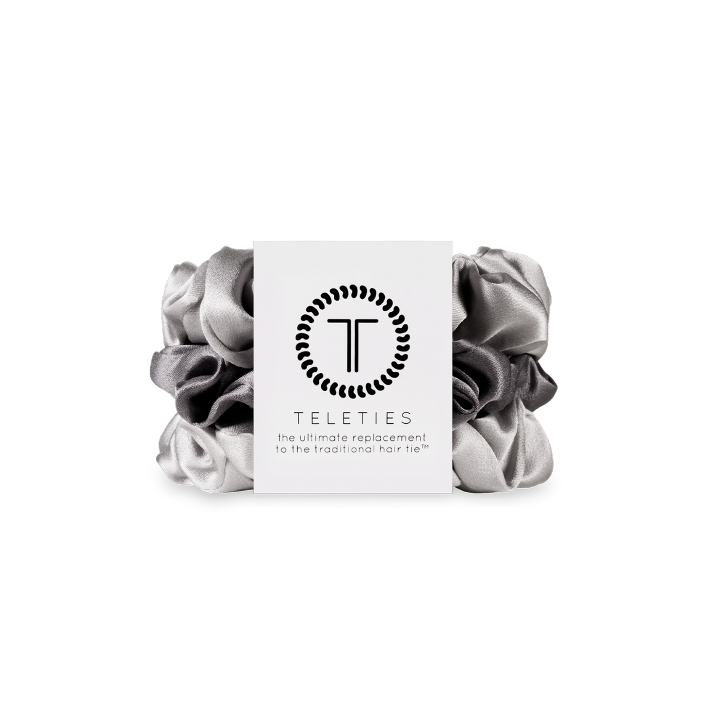 TELETIES - Silver Flames - Small Scrunchie, 3-Pack