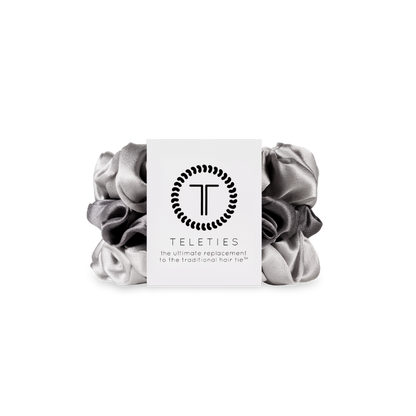 TELETIES - Silver Flames - Small Scrunchie, 3-Pack