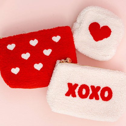 The Darling Effect - Cream Teddy Pouch - XOXO