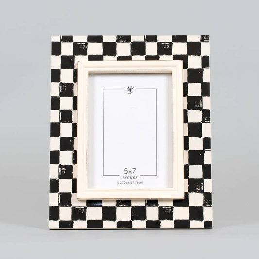 Adams & Co. - Checkered Wood Frame - 9x11