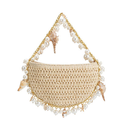 Melie Bianco - Isla Natural Small Shells Top Handle