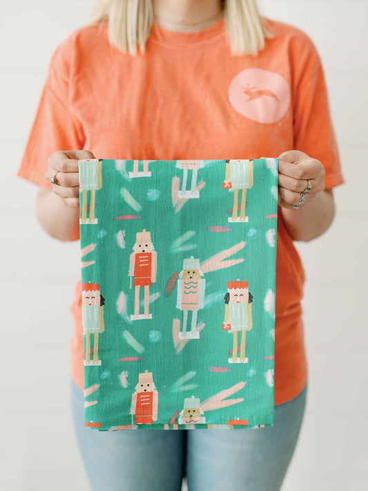 Doe A Deer - Nutcracker | Holiday Full Pattern Towel