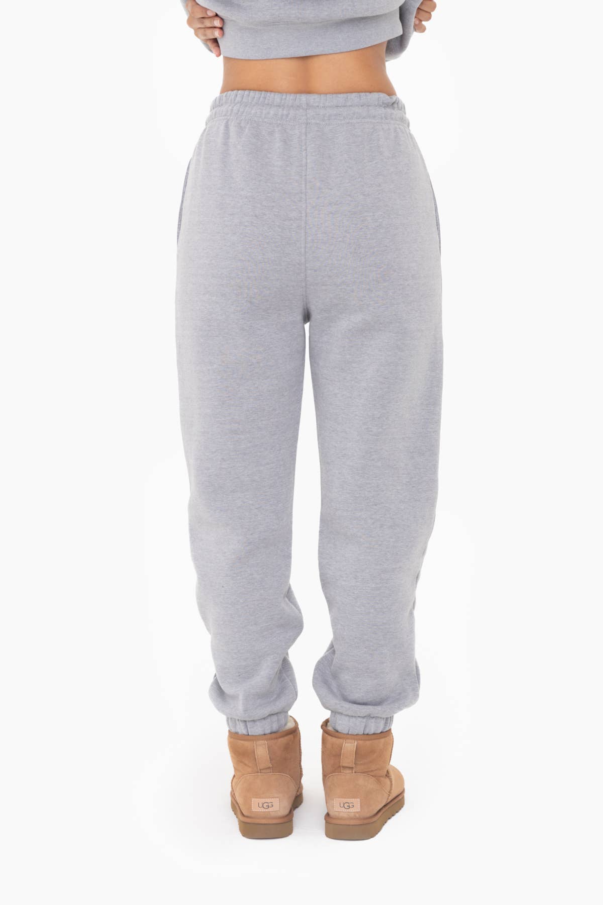 Mono B - Fleece Billow Pants - Heather Grey