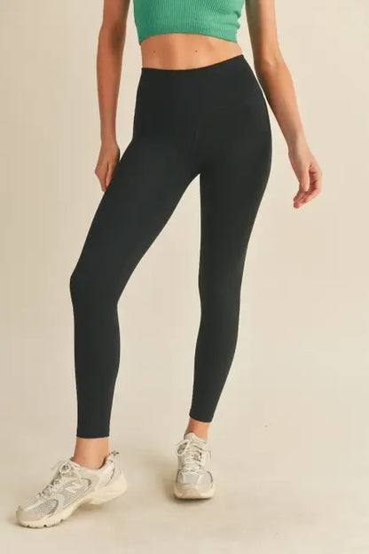 KIMBERLY C - Black Aligned Performance High-Rise Leggings - Black