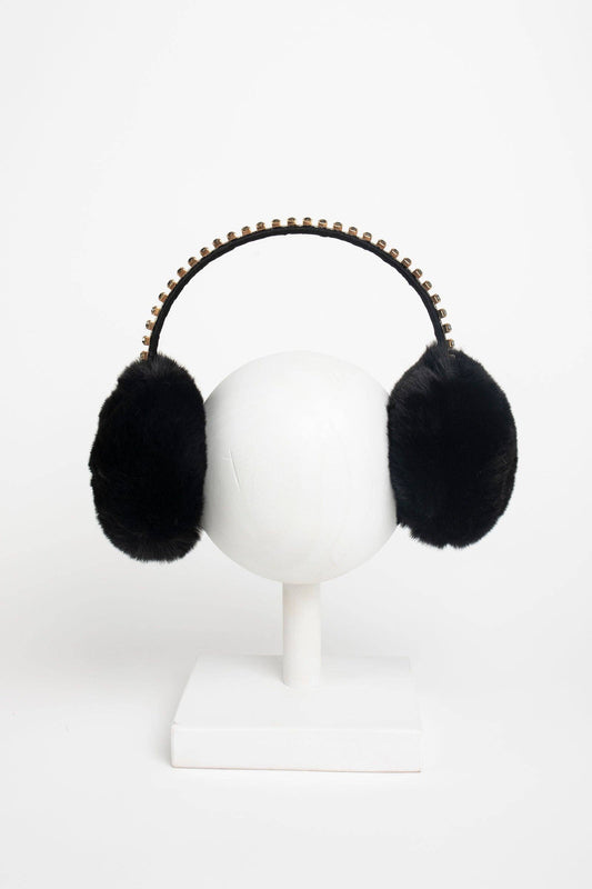 Violet & Brooks - Noel Crystal Earmuff - Black