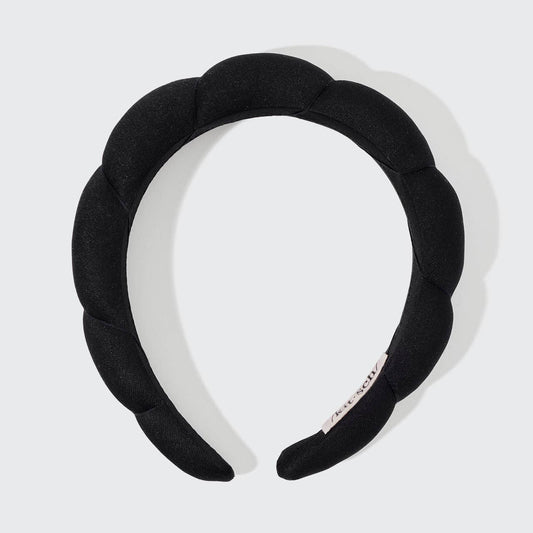 KITSCH - Recycled Fabric Puffy Headband 1pc- Black