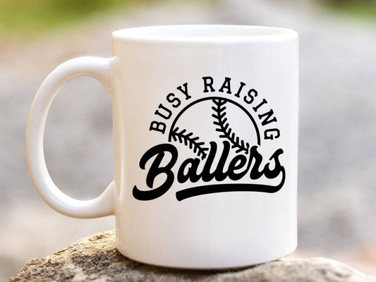 Sister Ray - Busy Raising Ballers Coffee Mug - 11 oz.