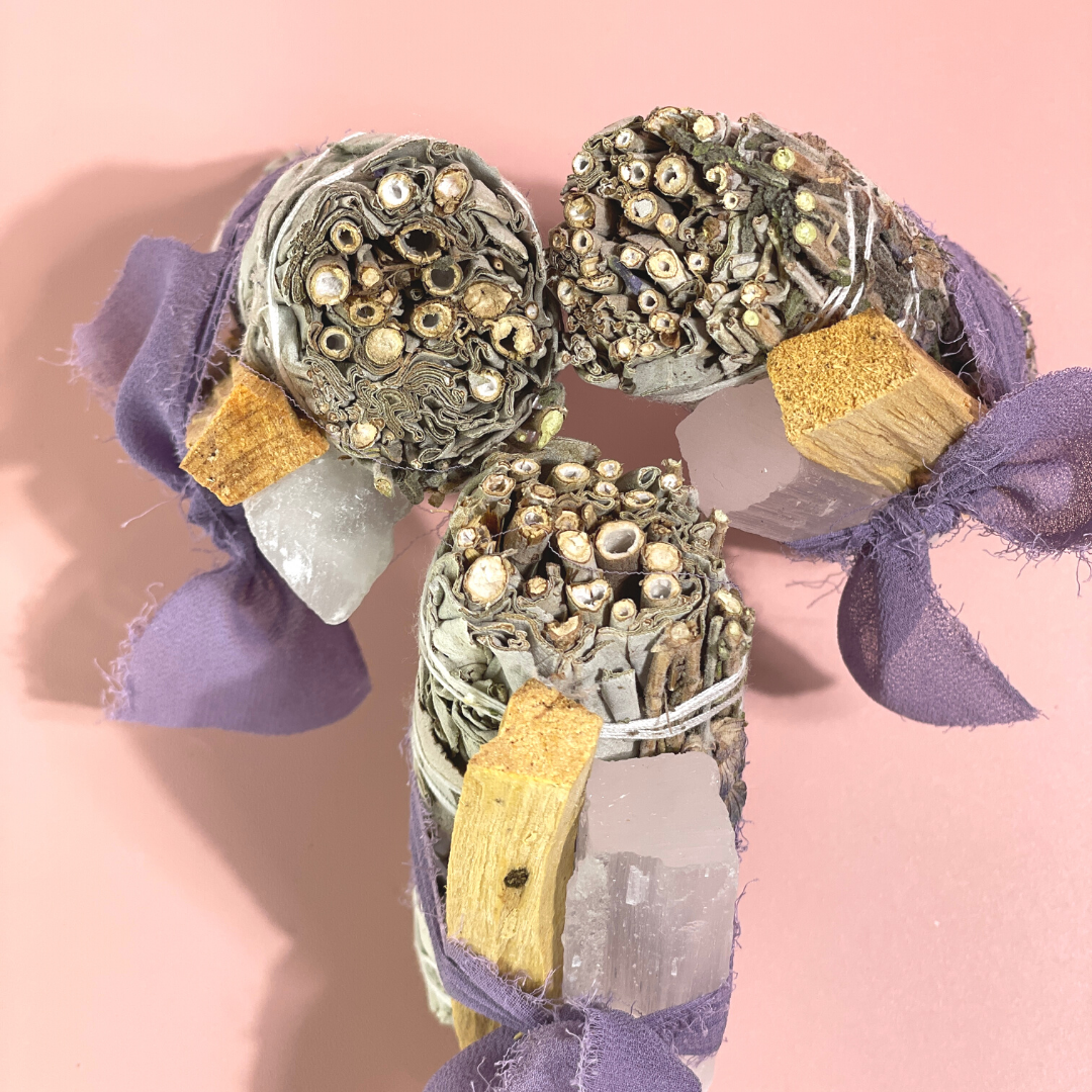 Sow the Magic - Lavender + White Sage Protection Bundle with Selenite + Palo