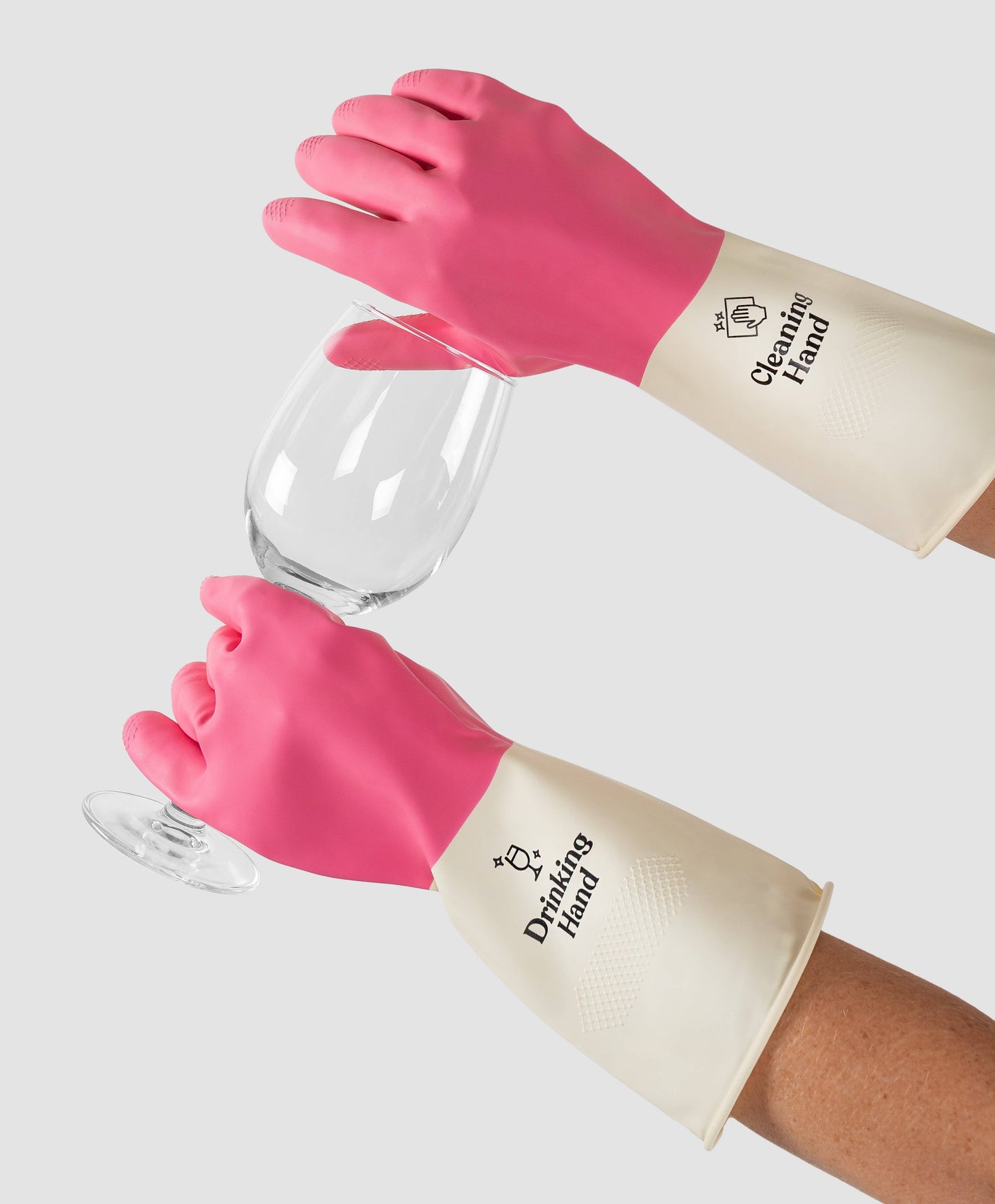 Wine Wash Co. - Reusable Cleaning Gloves - Pink