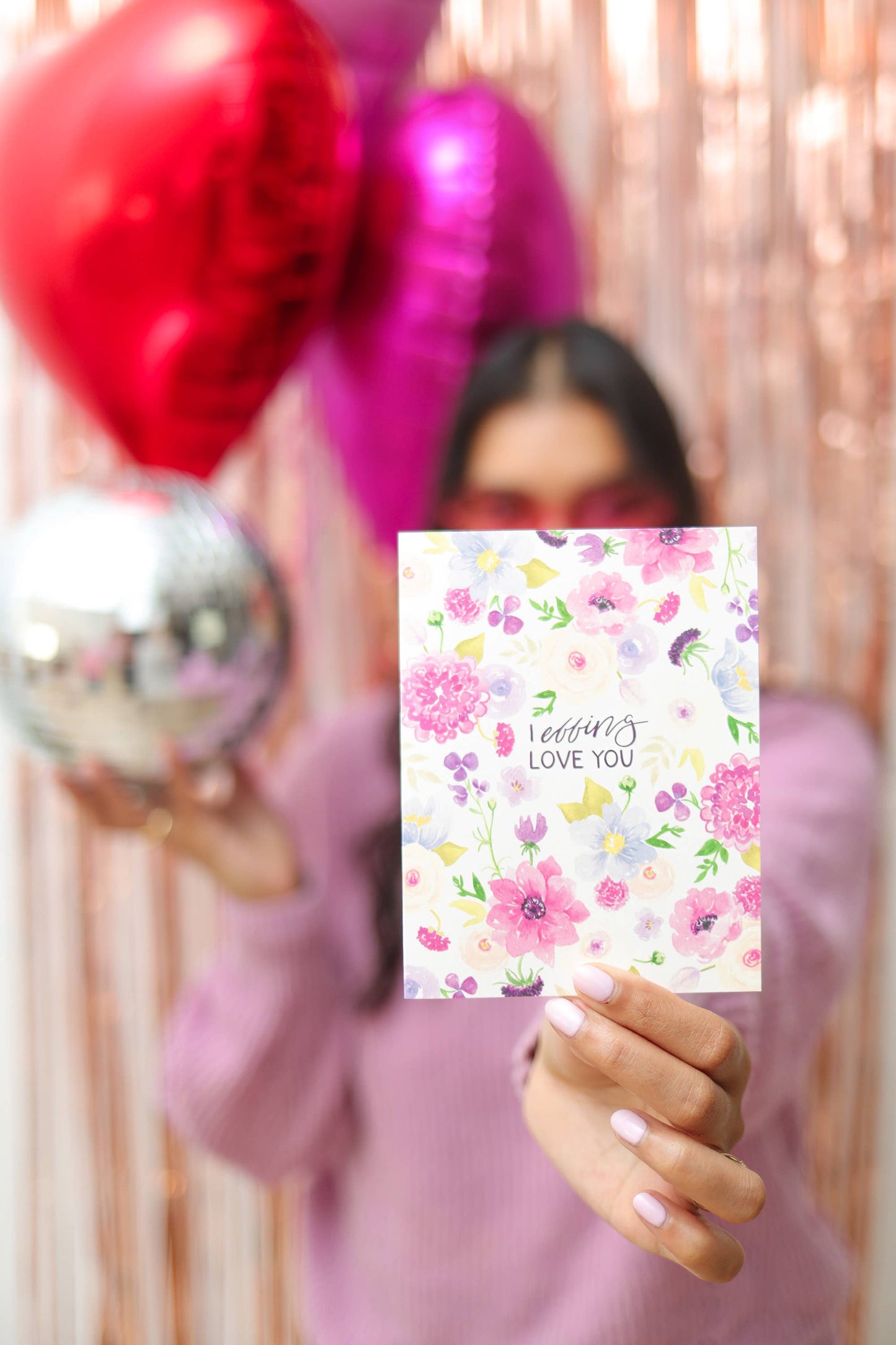 Stephanie Tara Stationery - Effing Love You Floral Greeting Card