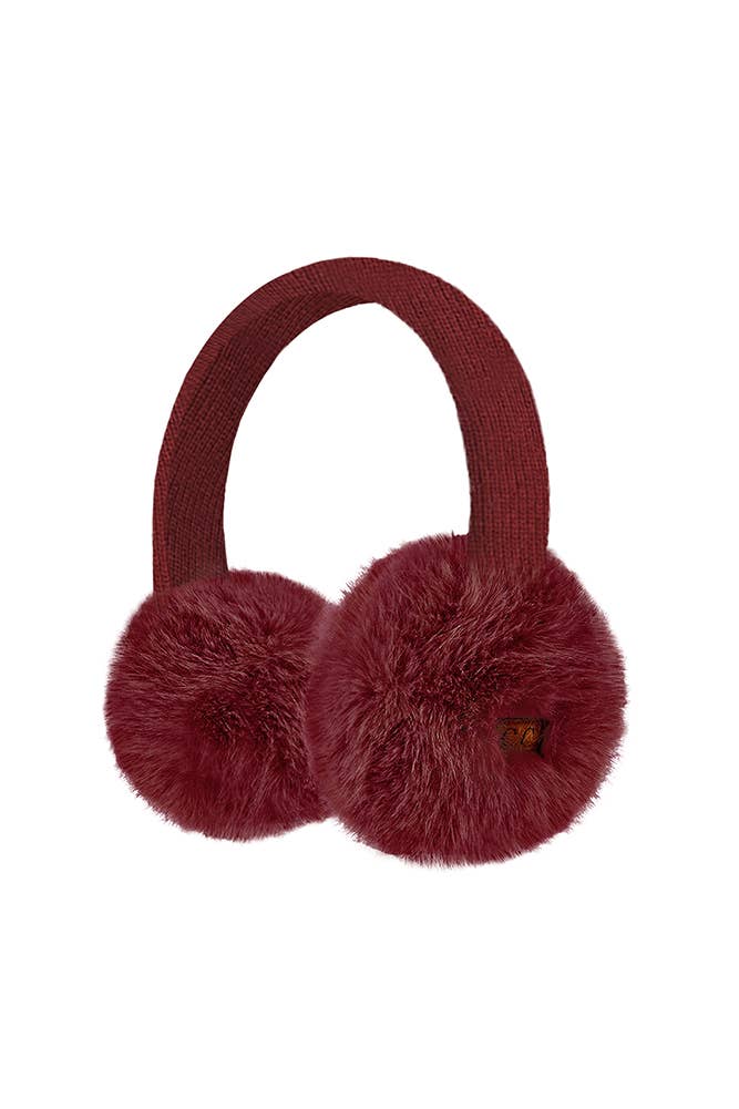 Hana - C.C Faux Mink Fur Knitted Earmuff