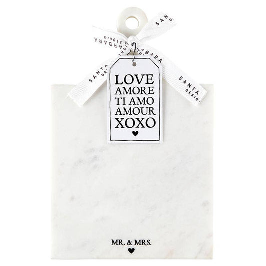 Santa Barbara Design Studio by Creative Brands - Mr. & Mrs. Marble Board with Handle