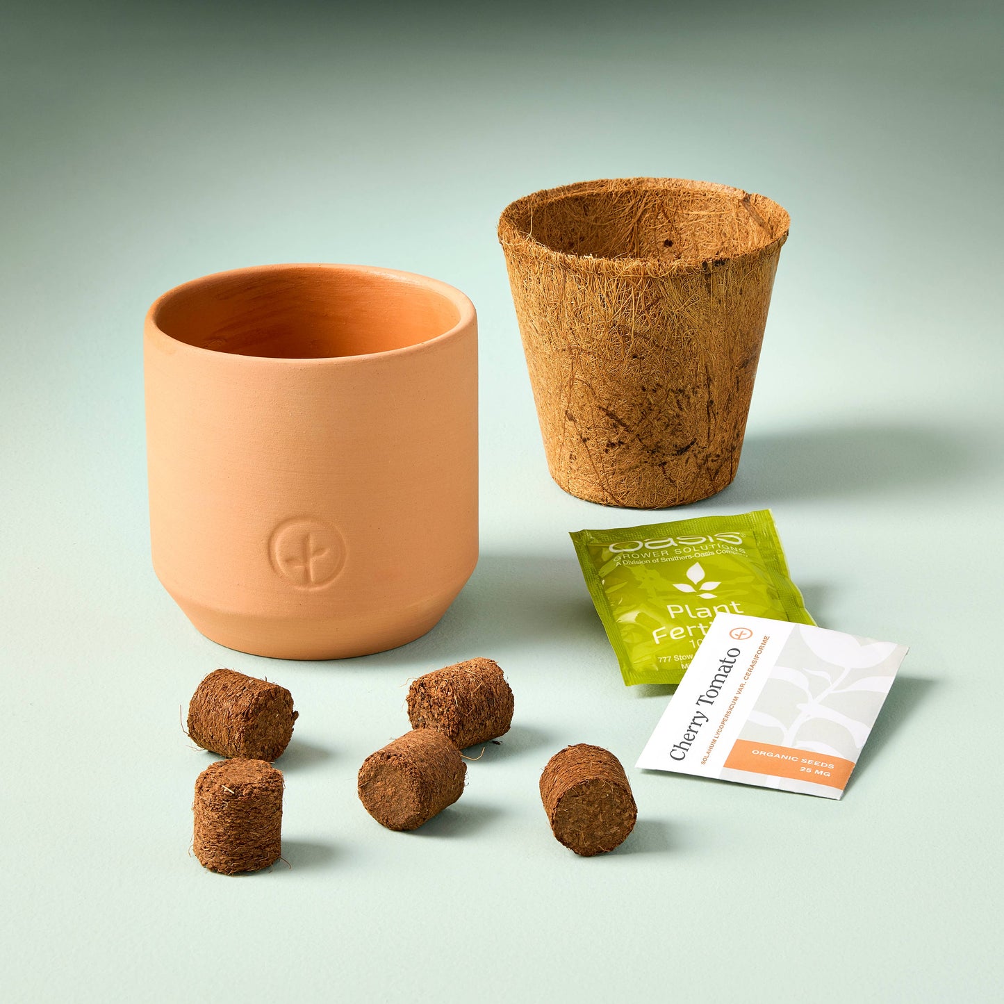 Modern Sprout - Tiny Terracotta Garden Kit - Cherry Tomato