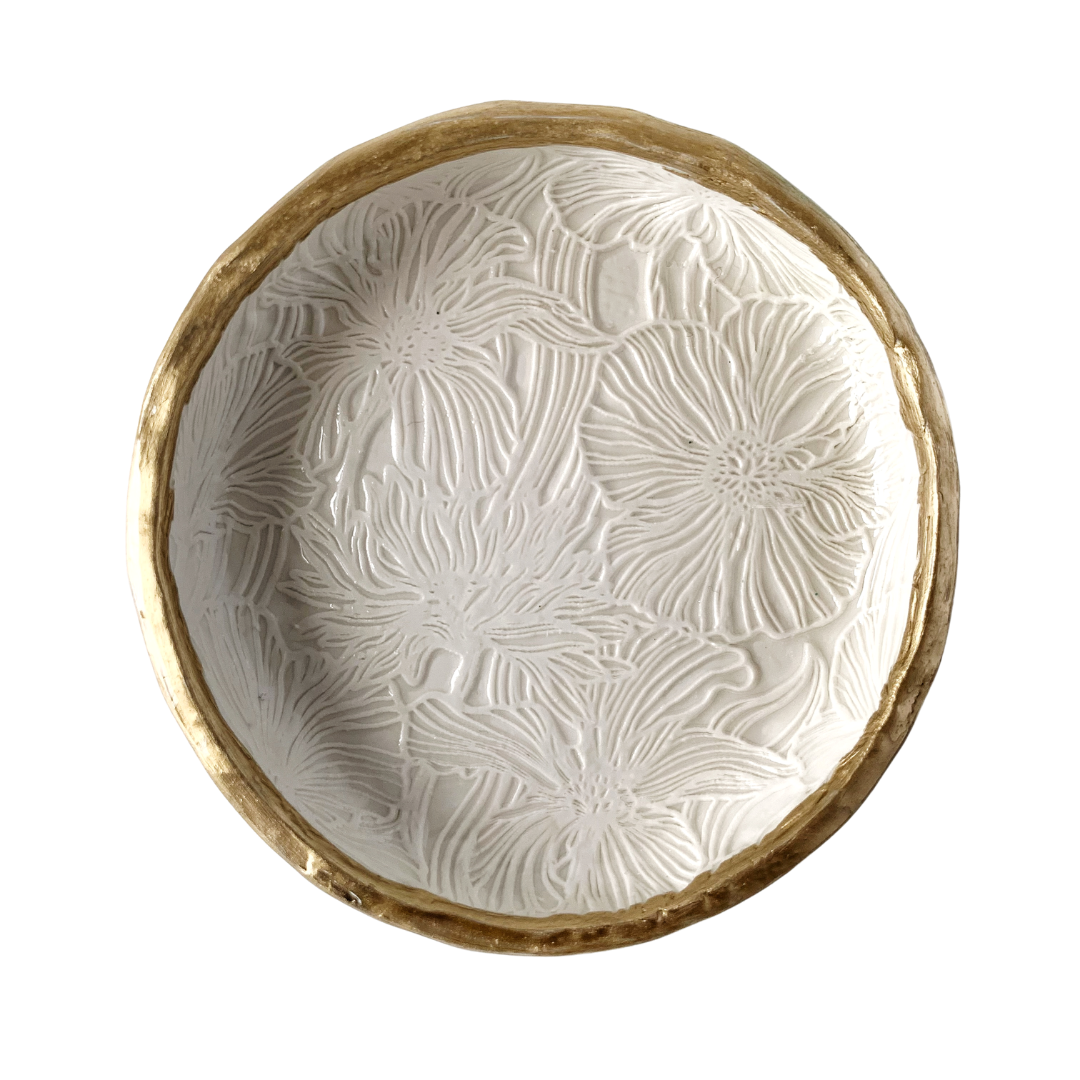 YFL Art & Home Decor - Floral Impressions - Ring Dish