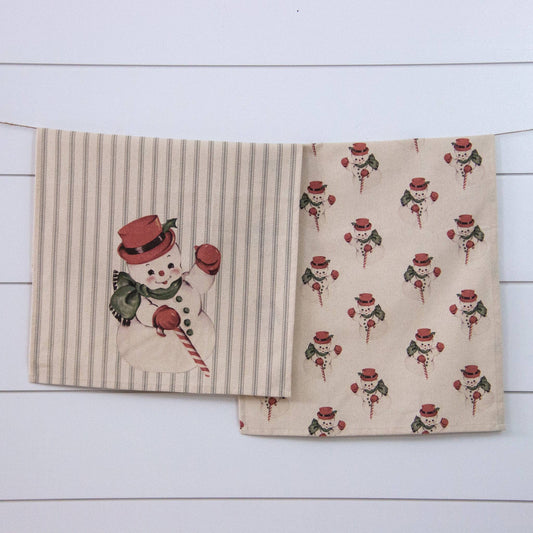 Audrey's - Tea Towels - Vintage Snowman
