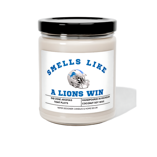 Nefer Designer Candles & Home Decor - Smells Like a Detroit Lions Win