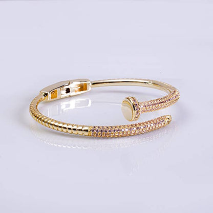 My Best Kept Jewelry - Gold Hinged Nail Bangle