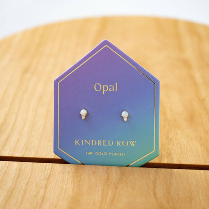 Kindred Row - Opal Gemstone Stud Earrings