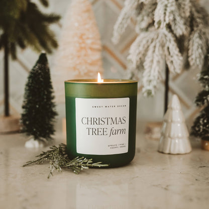 Sweet Water Decor - Christmas Tree Farm Matte Soy Candle - 15 oz