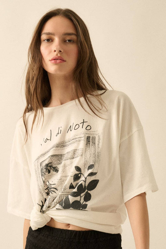Promesa USA - Val di Noto Sicily Garment-Wash Graphic Tee