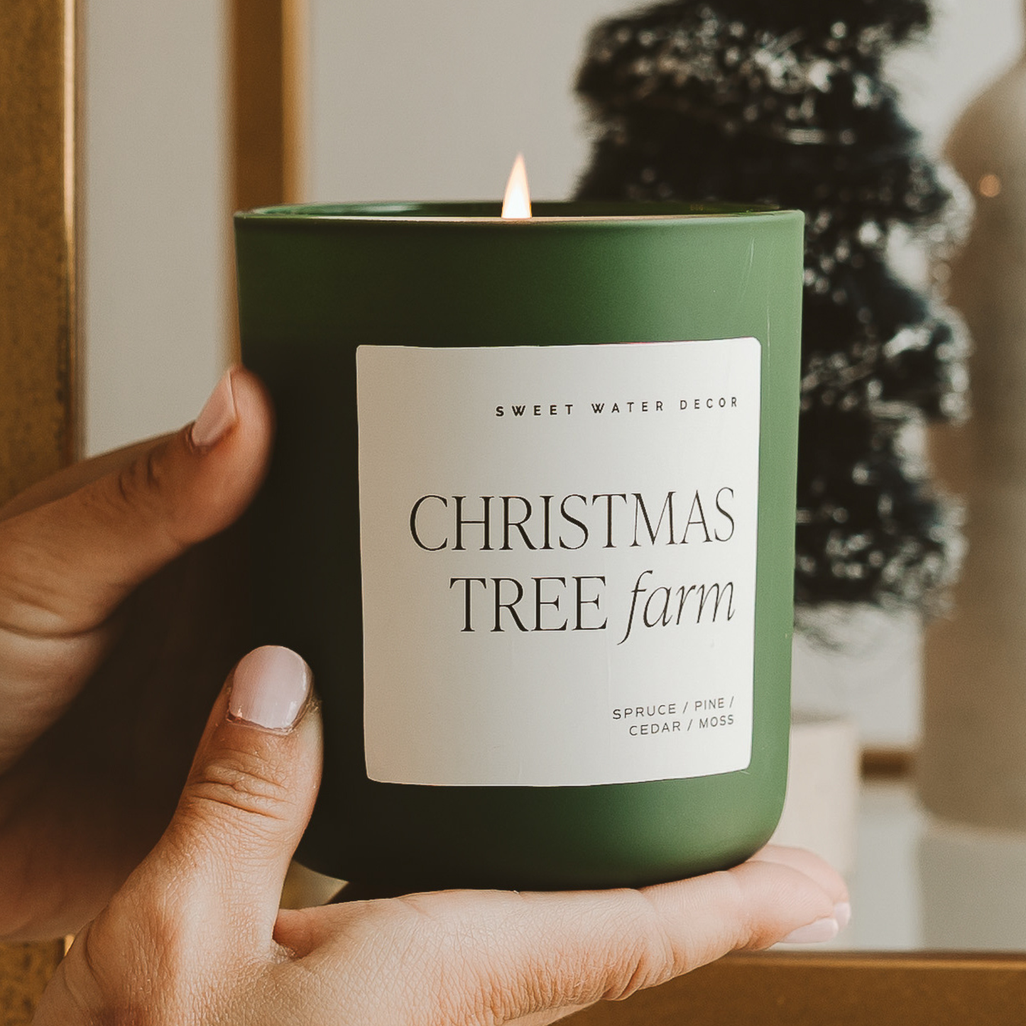 Sweet Water Decor - Christmas Tree Farm Matte Soy Candle - 15 oz