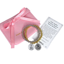 Love, Lisa - St. Agatha Patron Saint of Breast Cancer Bracelet: Silver