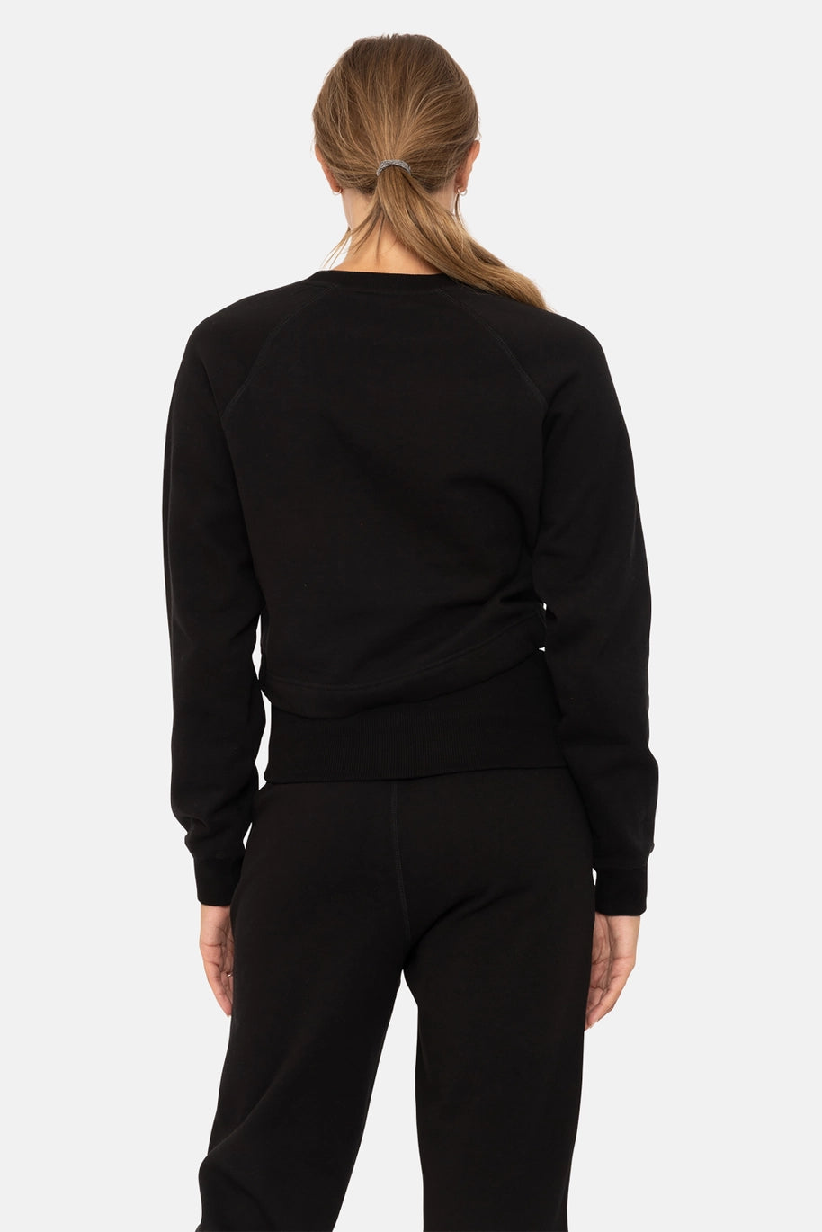 Mono B - Brushed Waist Tie Crewneck