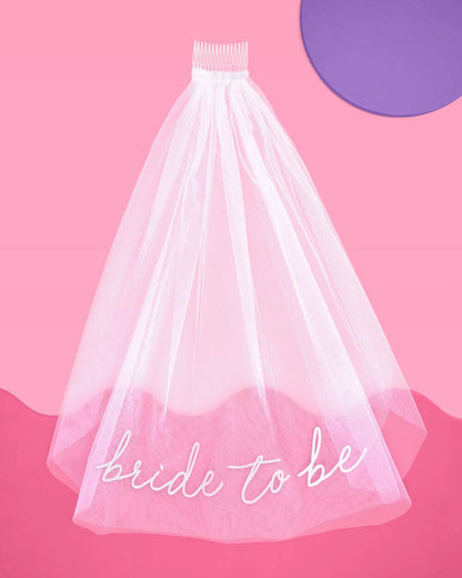 xo, Fetti - Bride To Be Embroidered Veil