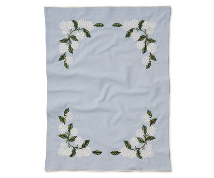 Rifle Paper Co. - Hydrangea Embroidered Tea Towel