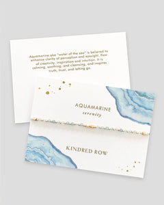 Kindred Row - Aquamarine Healing Gemstone Stacking Bracelet