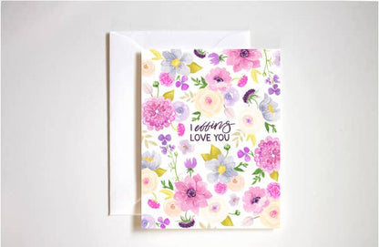 Stephanie Tara Stationery - Effing Love You Floral Greeting Card