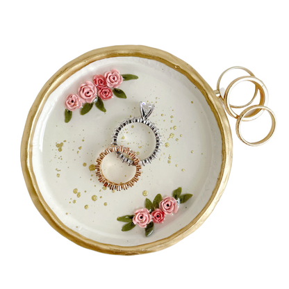 YFL Art & Home Decor - Floral - Ring Dish