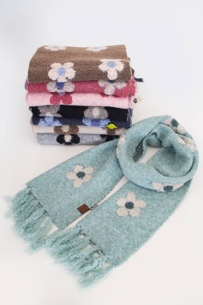 Hana - C.C Daisy Pattern Scarf