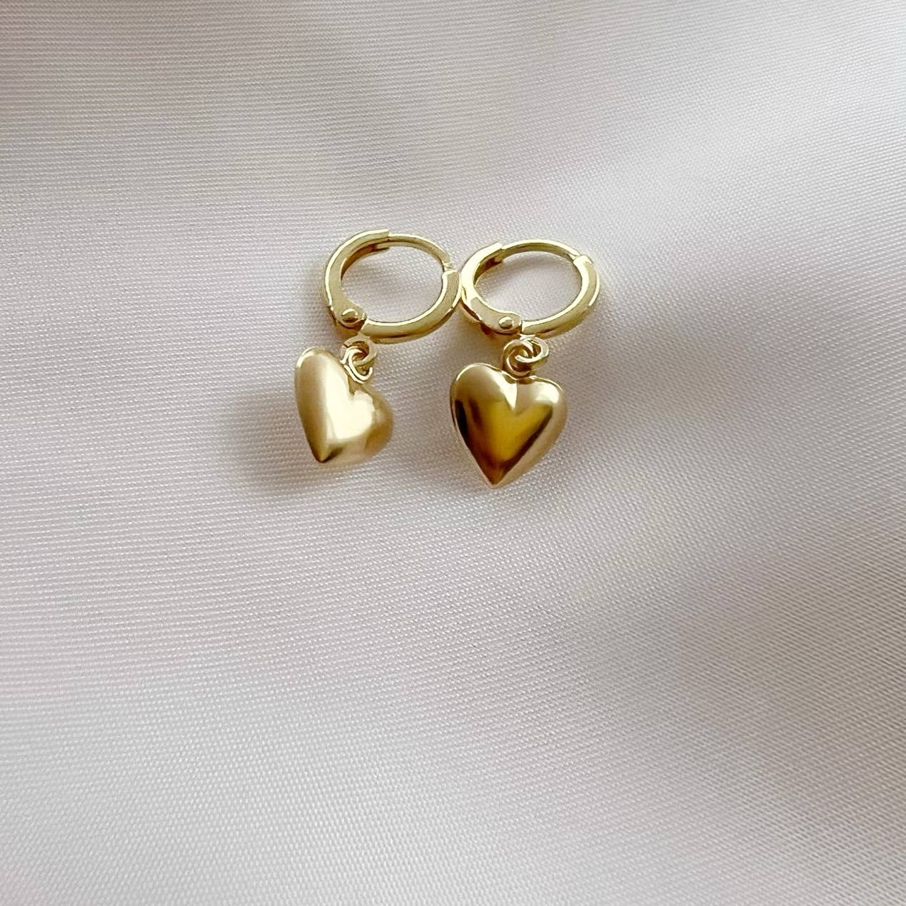 True By Kristy Jewelry - Hartley Valentine’s Day Heart Hoops Gold Filled Earrings