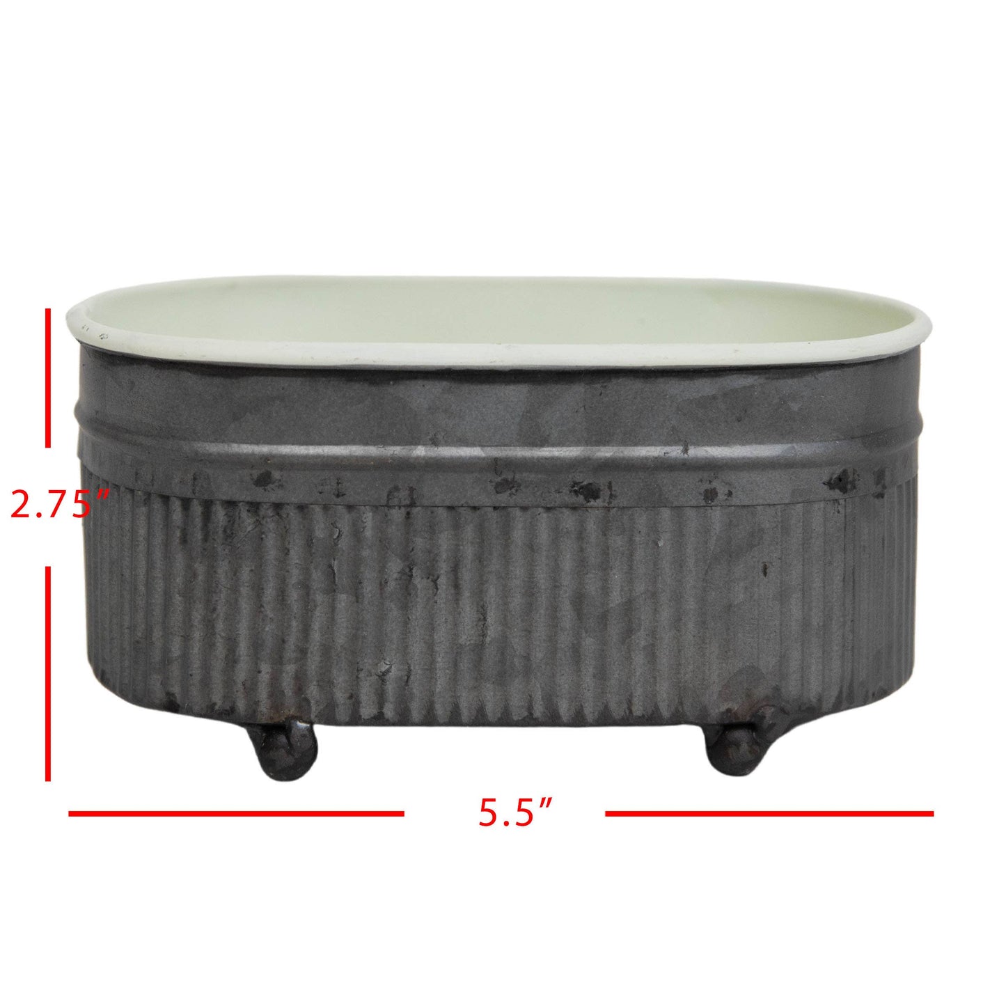 Foreside Home & Garden - Colton Trough Mini Planter