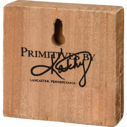 Primitives by Kathy - I Love You A Bushel And A Peck Block Sign