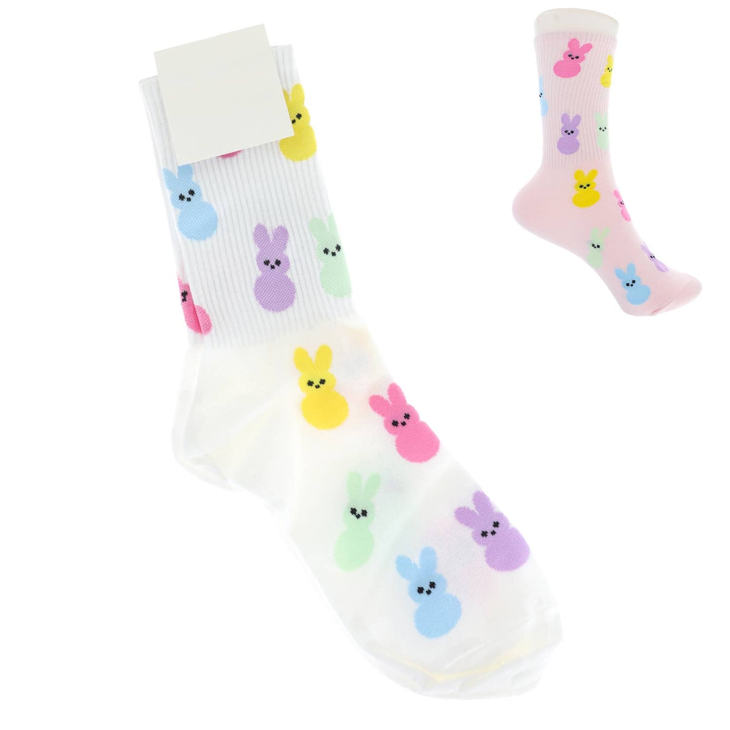 SP Sophia Collection - Easter Bunny Knit Rabbit Crew Socks