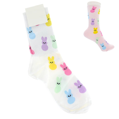 SP Sophia Collection - Easter Bunny Knit Rabbit Crew Socks