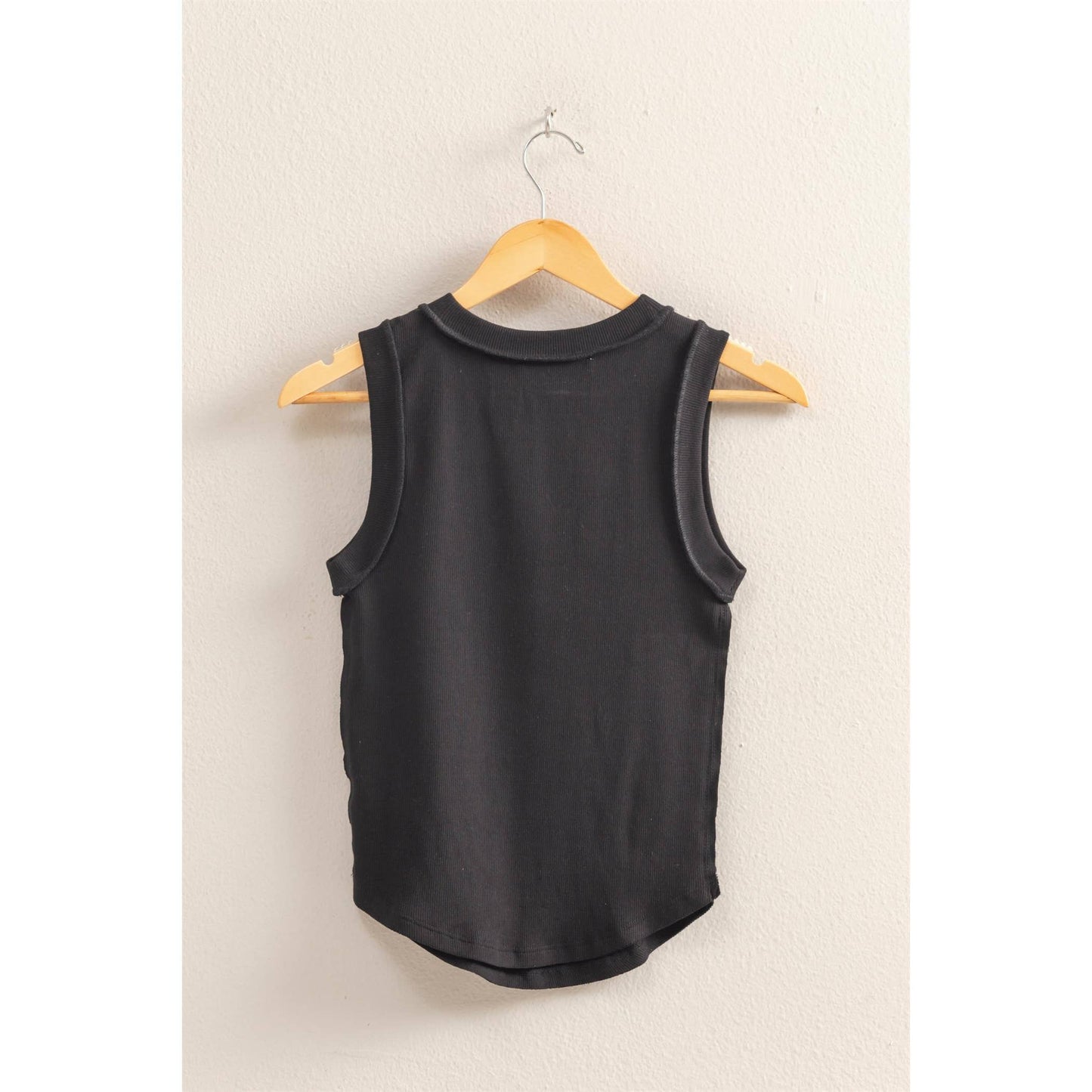 HYFVE - DZ25C058-Round Neck Ribbed Tank Top