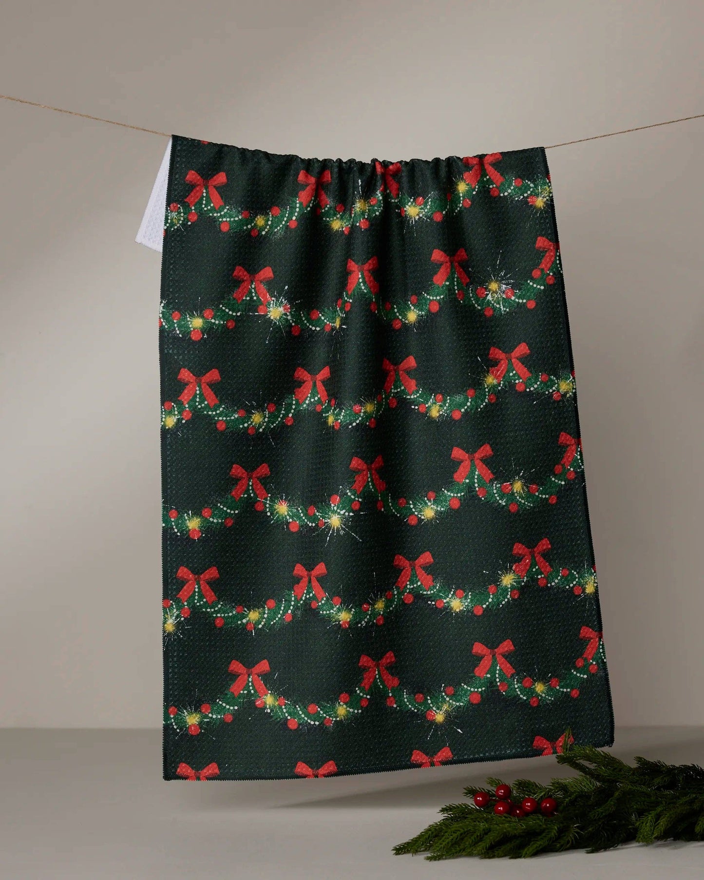 Geometry - Yuletide Garland Tea Towel