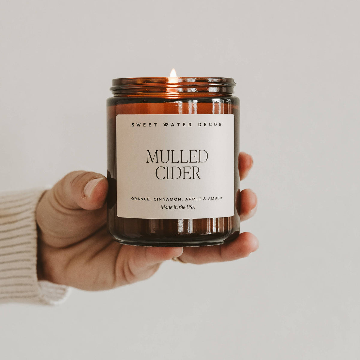 Sweet Water Decor - Mulled Cider 9 oz Soy Candle - Fall Decor & Gifts