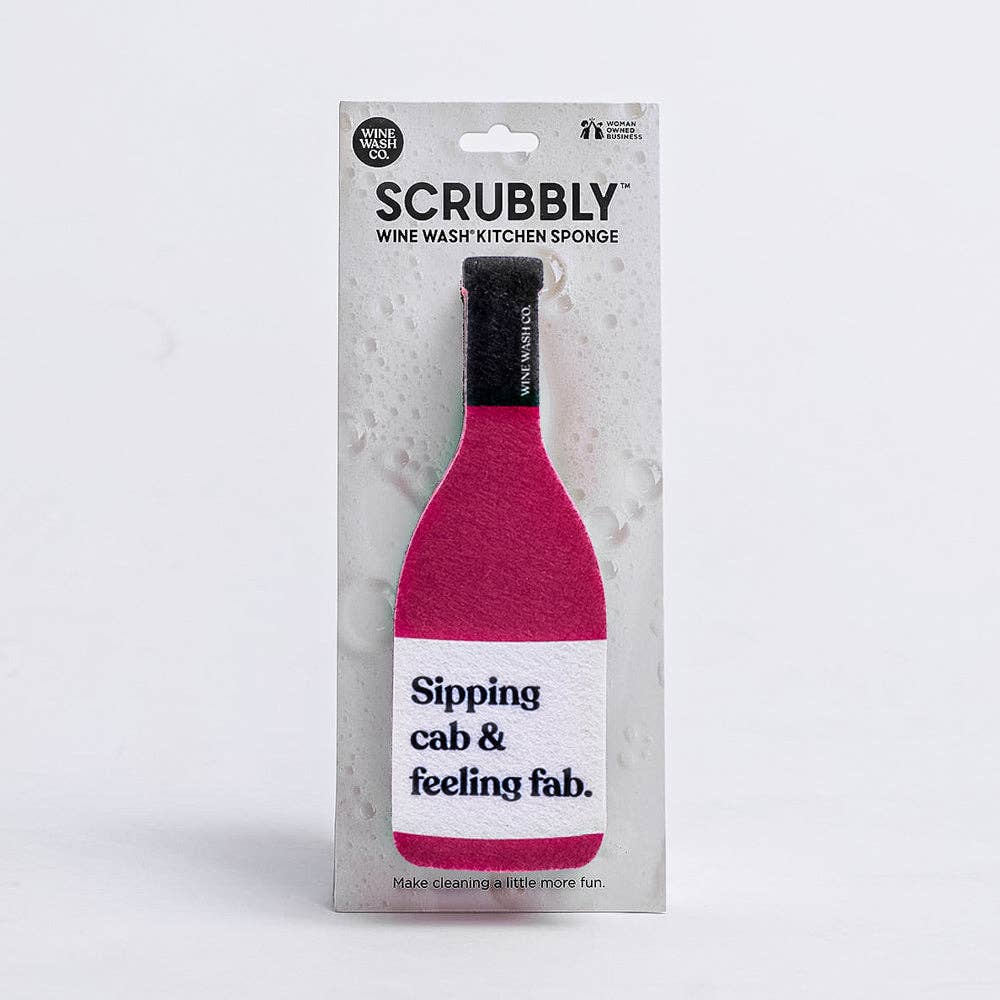 Wine Wash Co. - Scrubbly™ Sponge - Cabernet