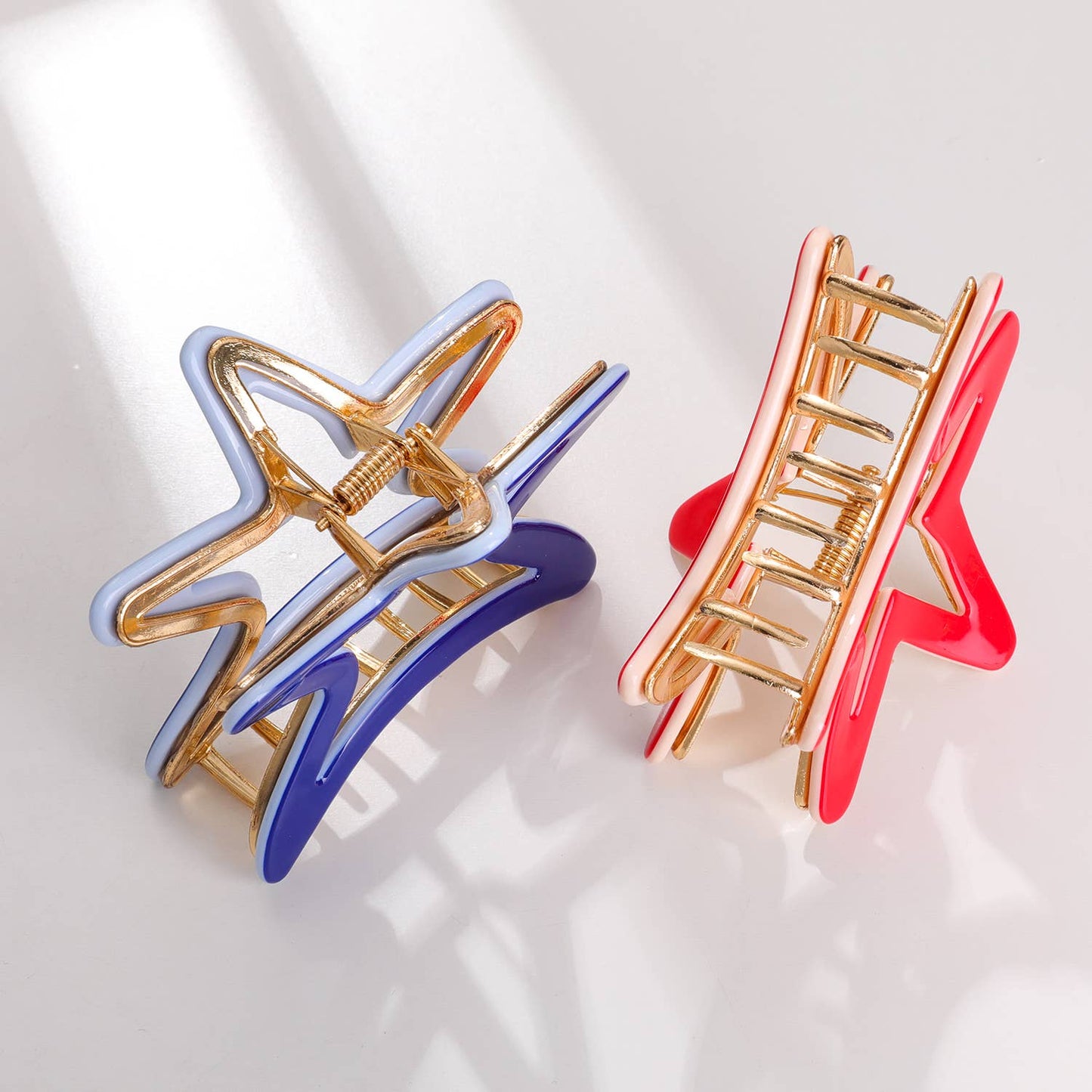 Adorro - American Star Metal Star Claw Clip