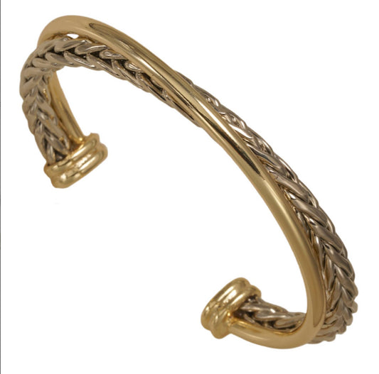 My Best Kept Jewelry - Herringbone Crossover Bangle