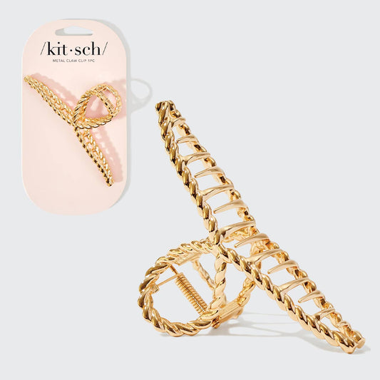 KITSCH - Metal Rope Claw Clip 1pc- Gold
