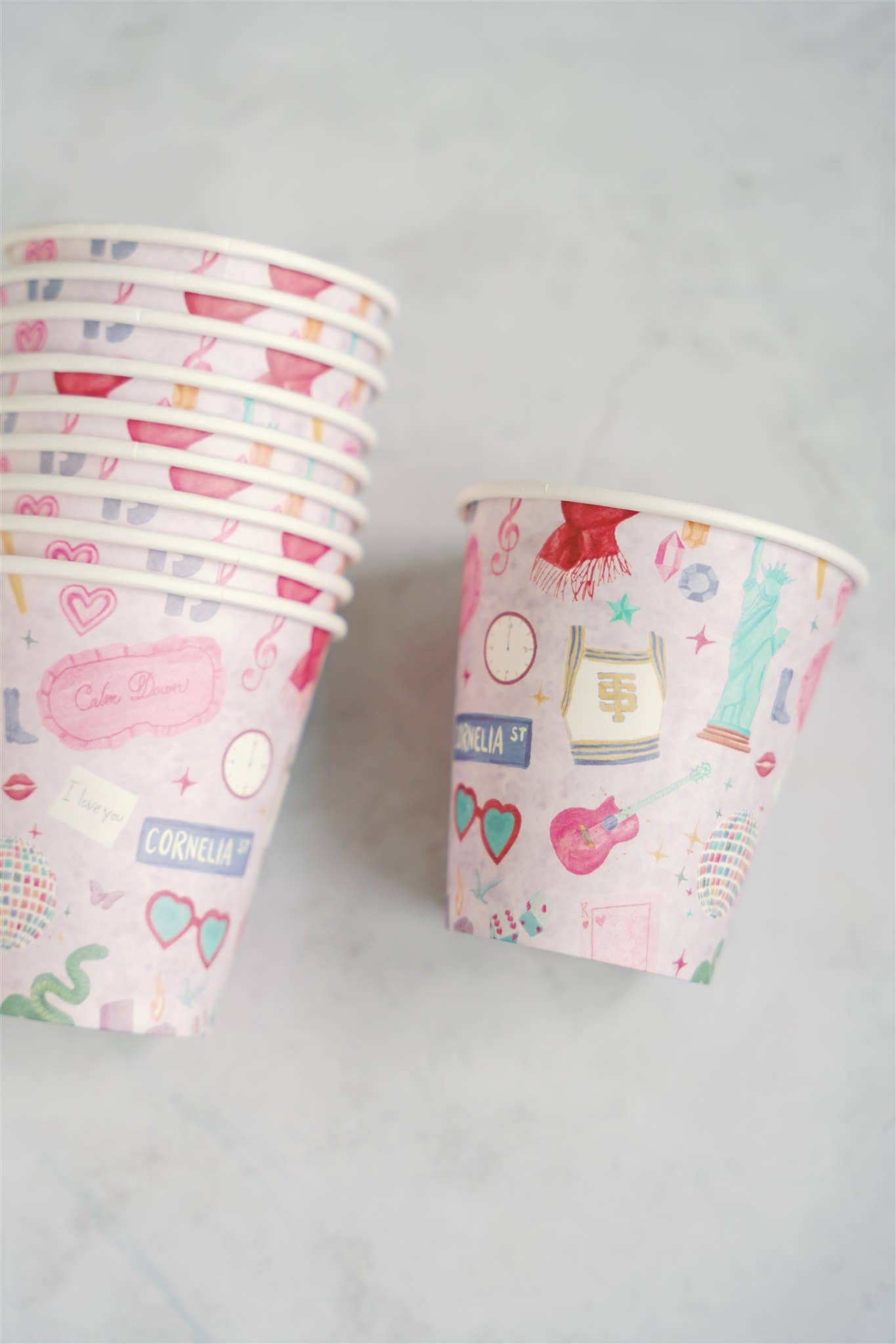 Gracefully Made Art - Taylor Swift Paper Cup Pack