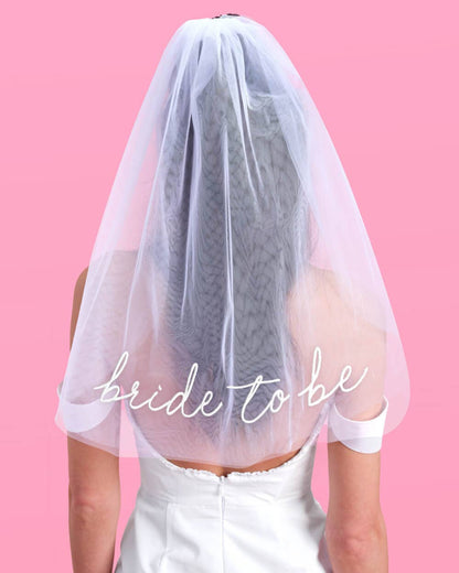 xo, Fetti - Bride To Be Embroidered Veil